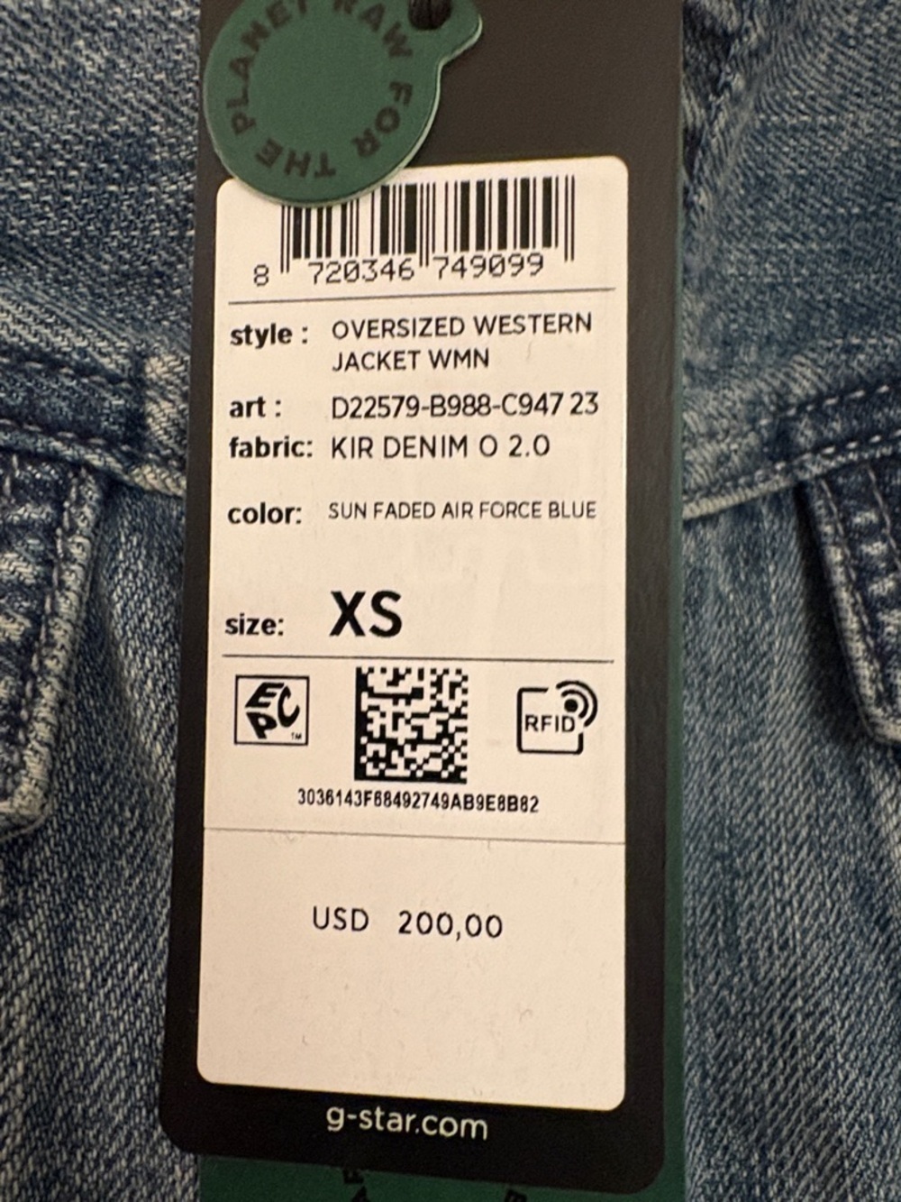 G-Star Faded Light Blue Denim Jacket - Picture 2 of 4